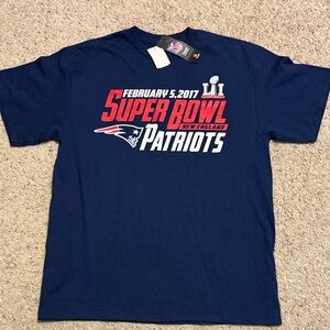 New England Patriots Super Bowl 2017 LI T-Shirt new with tags deadstock
